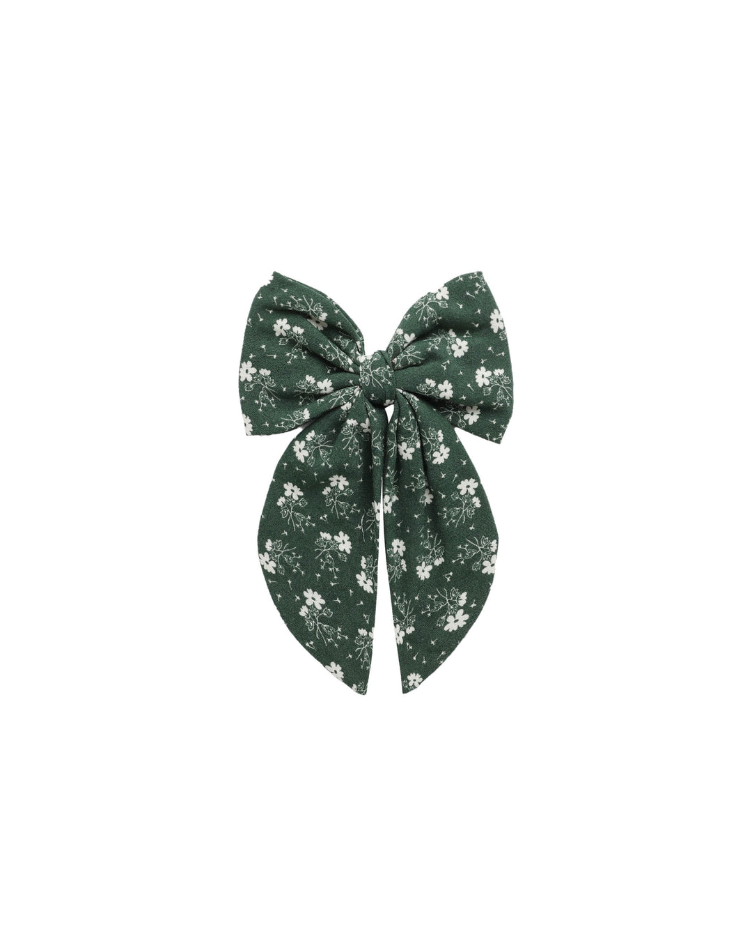 Rylee + Cru Oversized Bow - Green Ditsy