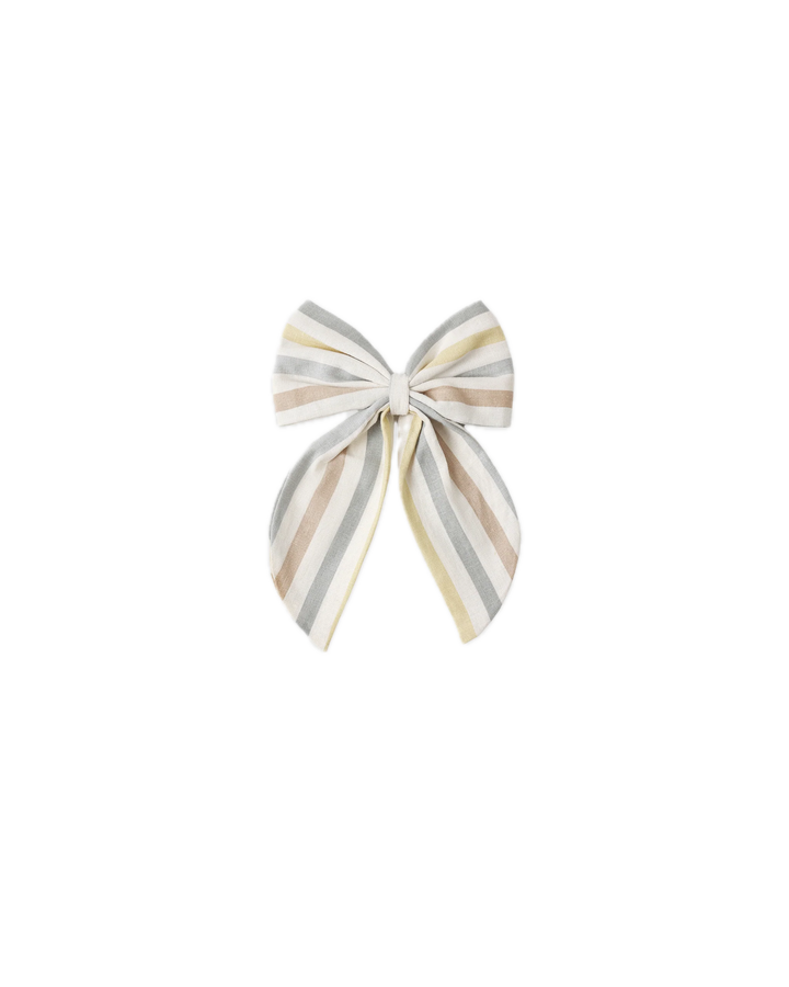 Rylee + Cru Oversized Bow - Valencia Stripe