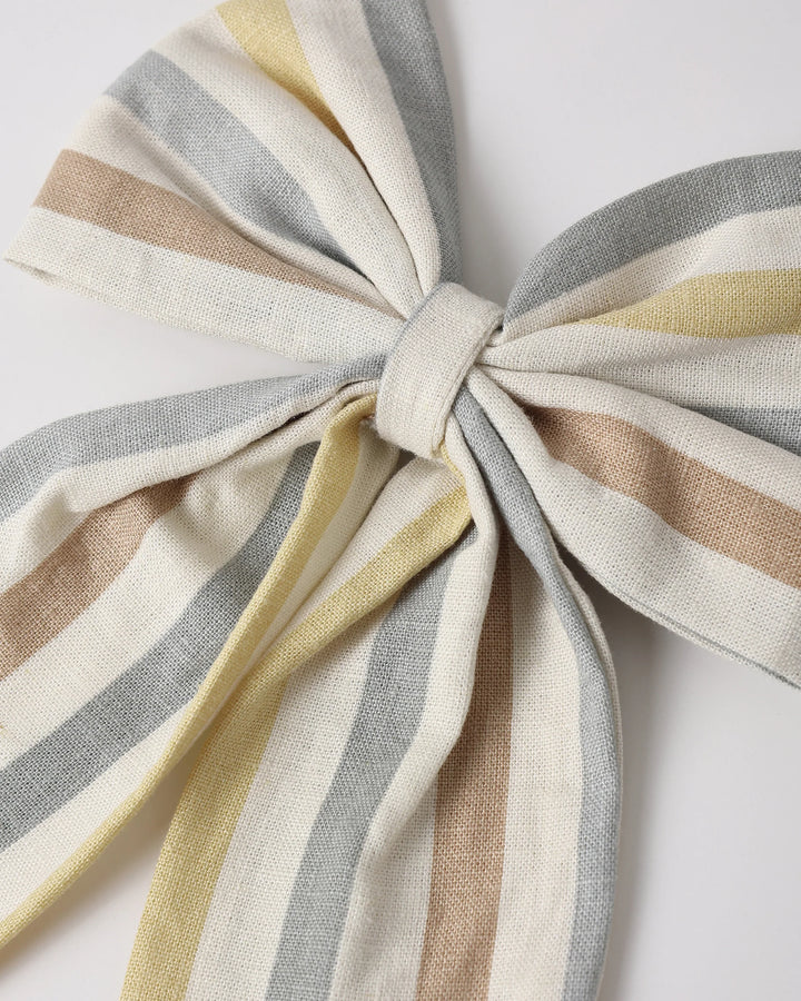 Rylee + Cru Oversized Bow - Valencia Stripe