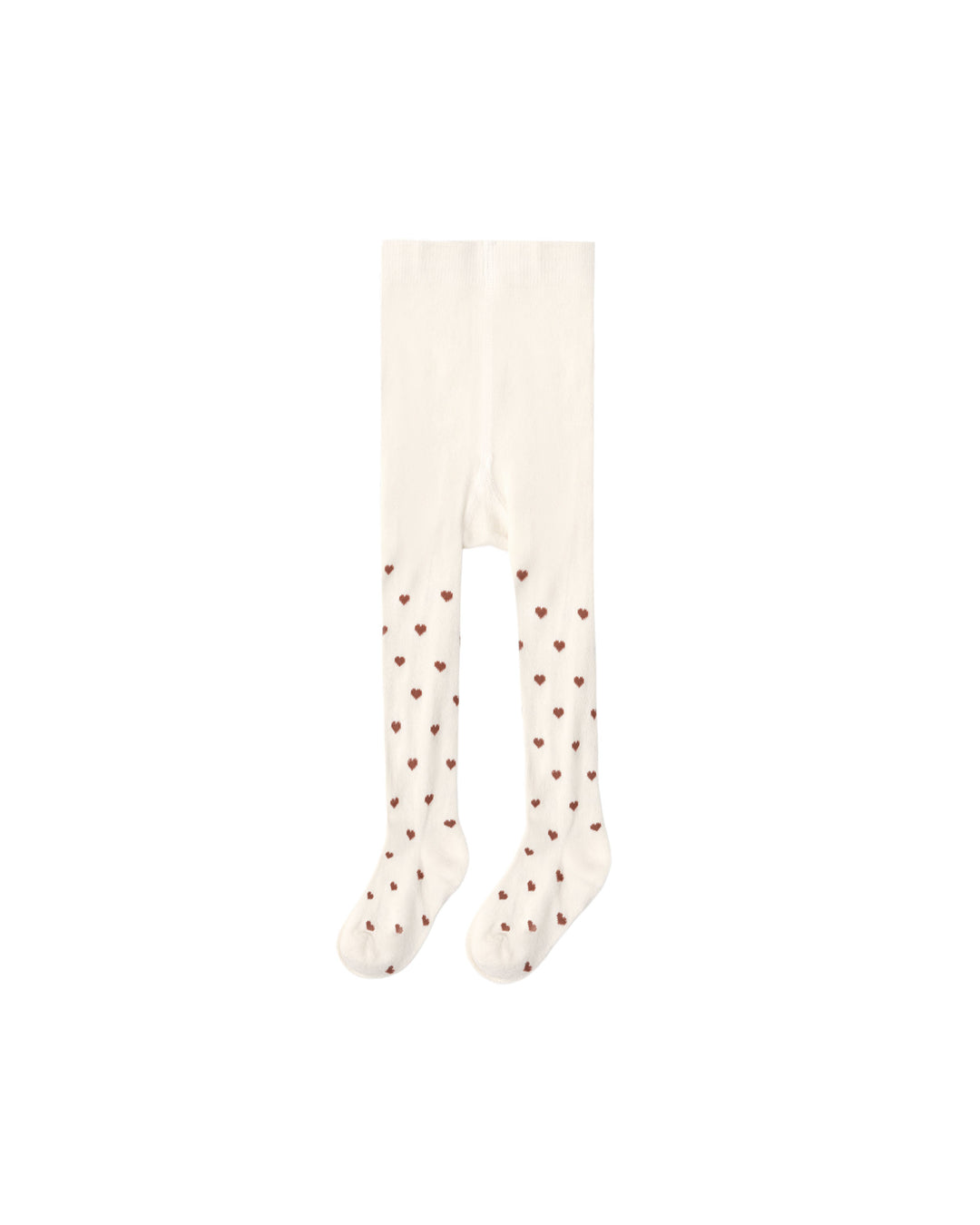 Rylee + Cru Ribbed Tights - Mulberry Hearts