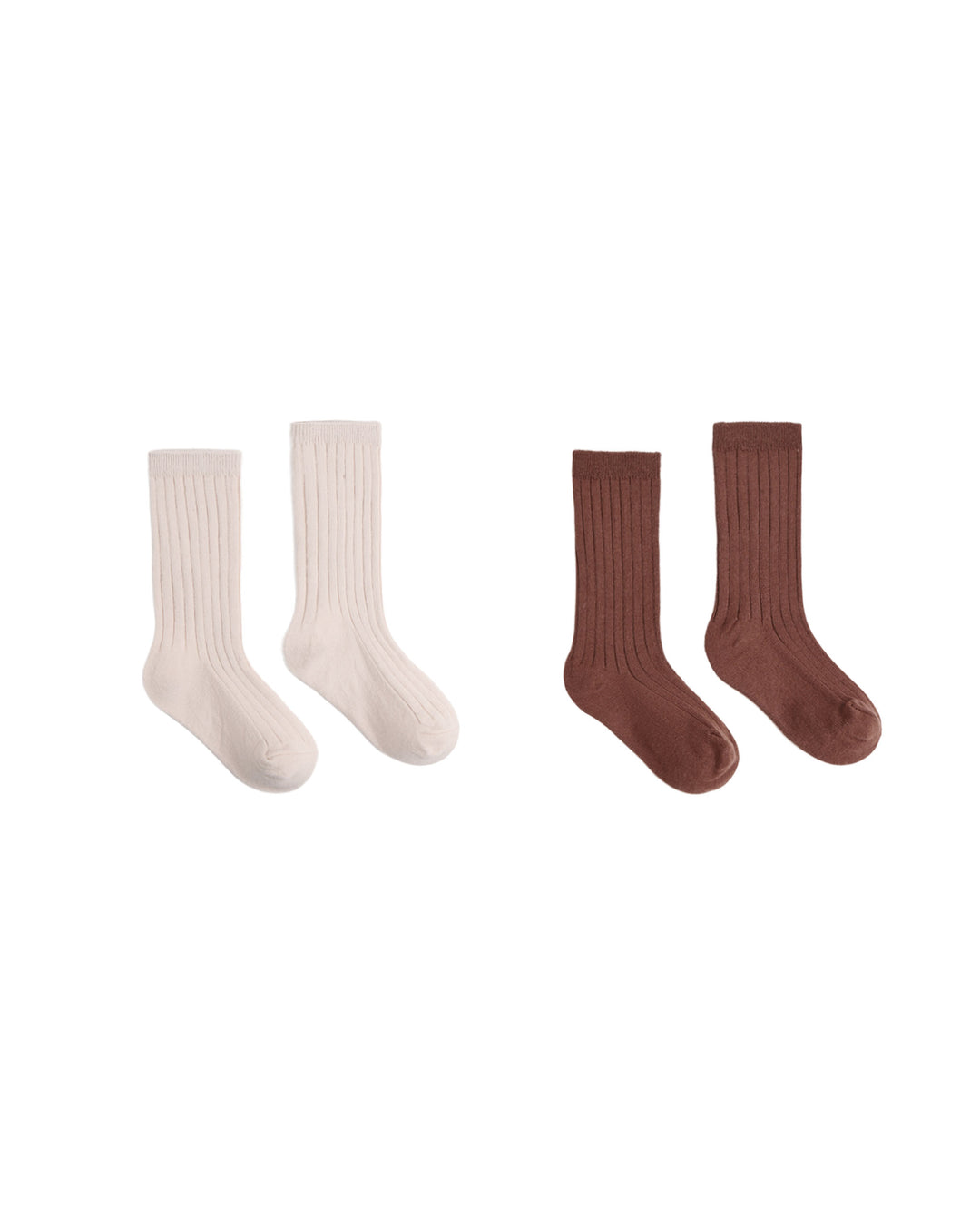 Rylee + Cru Ribbed Socks 2-Pack - Petal, Mulberry