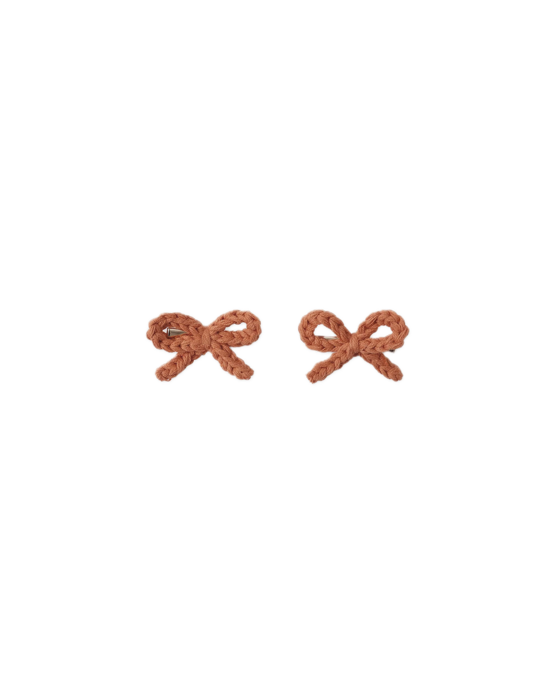 Rylee + Cru Crochet Bow Clips - Poppy