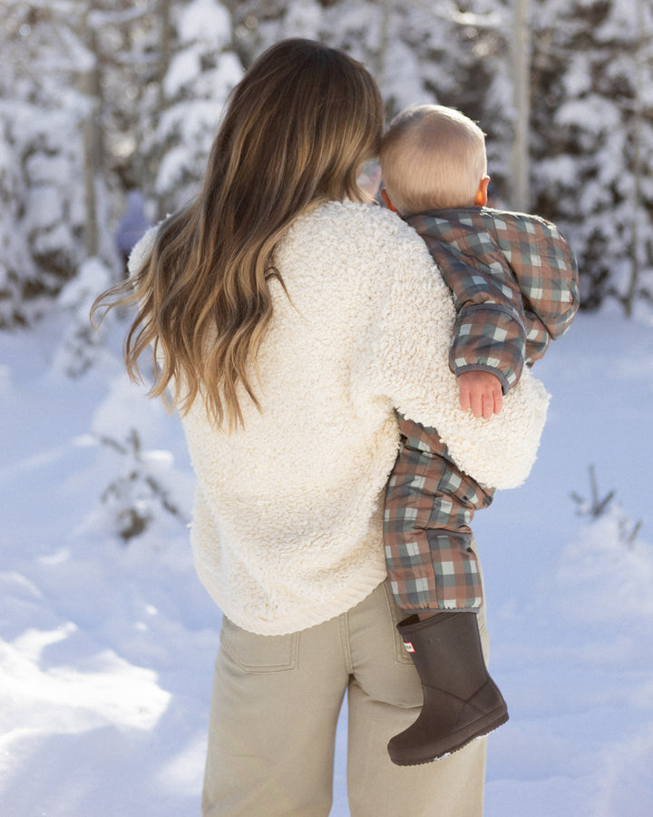 Rylee + Cru Cedar Puffer Suit - Midnight Check