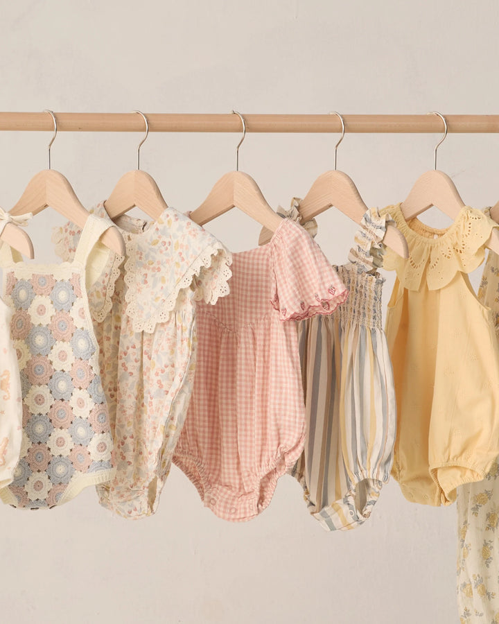 Rylee + Cru Julia Romper - Valencia Stripe