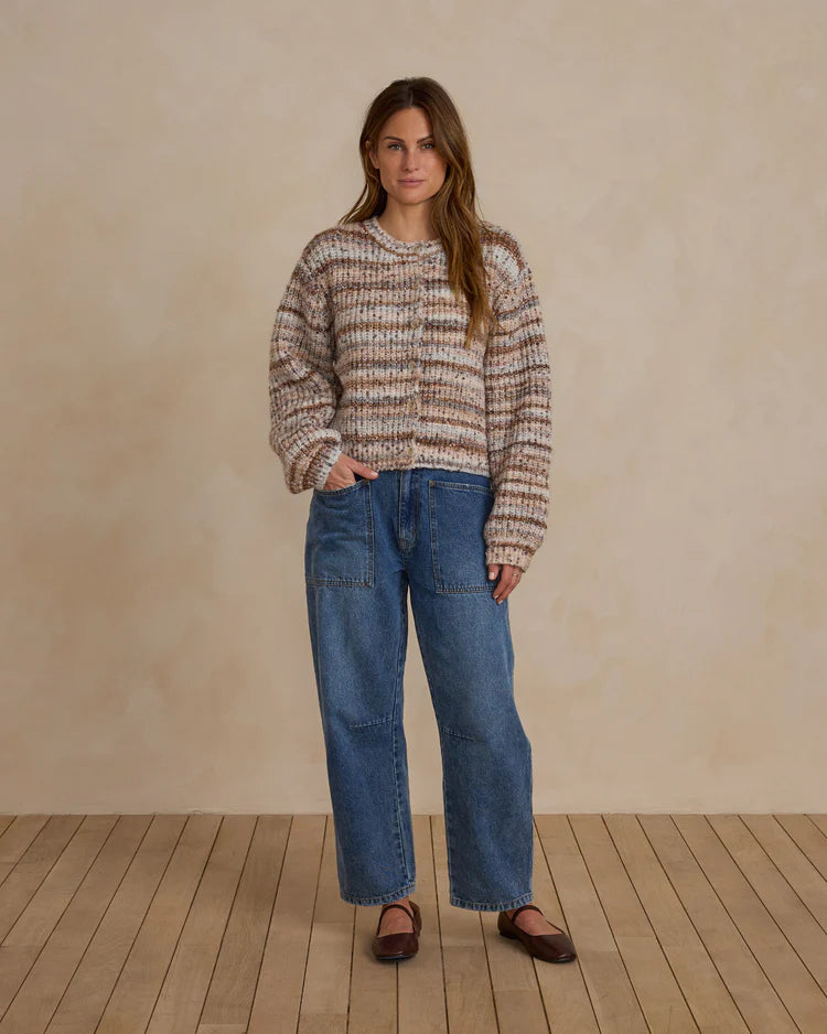 Rylee + Cru Cheyenne Cardigan - Blue Multi-Stripe