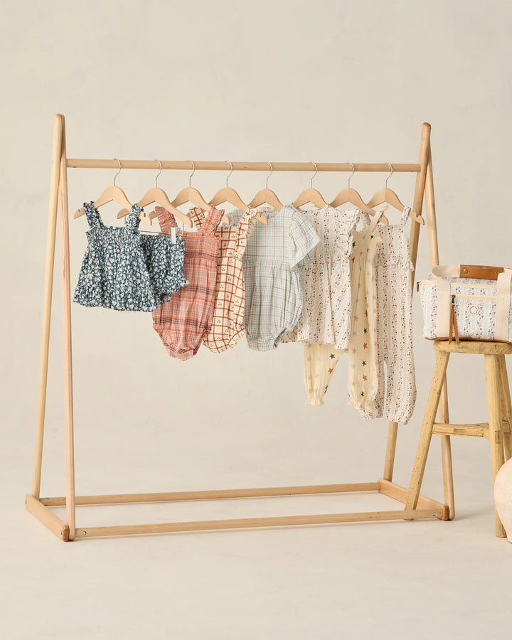Rylee + Cru Chiara Romper - Cherry Check