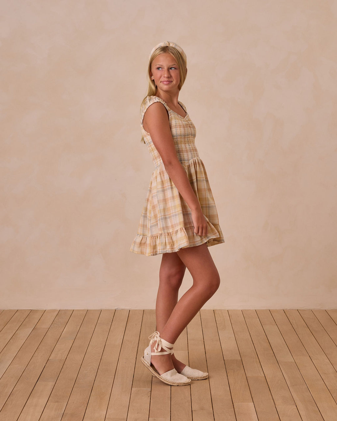 Rylee + Cru Teen Kalina Dress - Pastel Plaid Hopscotch Kids Rylee + Cru Teen Kalina Dress - Pastel Plaid Hopscotch Kids