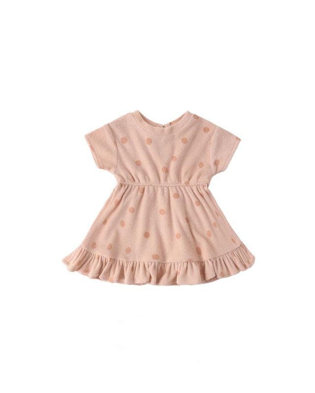 Quincy Mae Terry Dress - Polka Dot