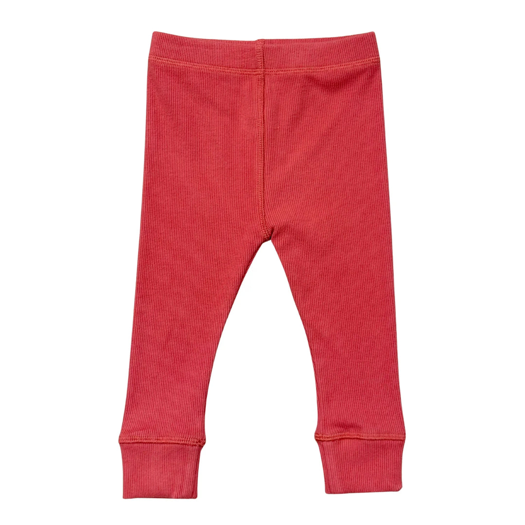 Babysprouts Ribbed Leggings - Dusty Cedar