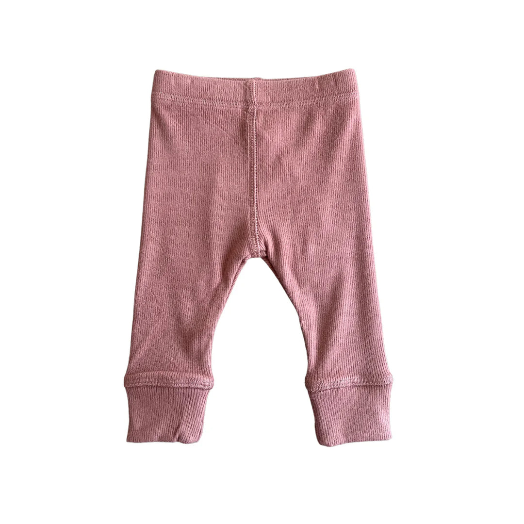 Babysprouts Ribbed Leggings - Brick