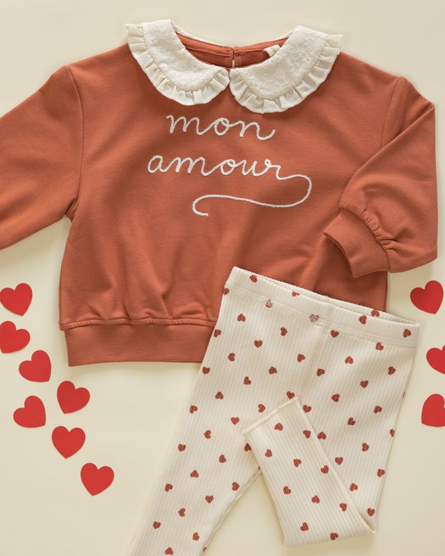 Quincy Mae Collared Sweatshirt - Mon Amour