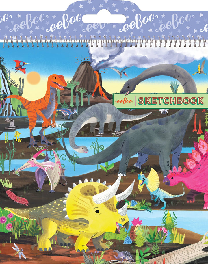 Eeboo Dinosaur Square Sketchbook