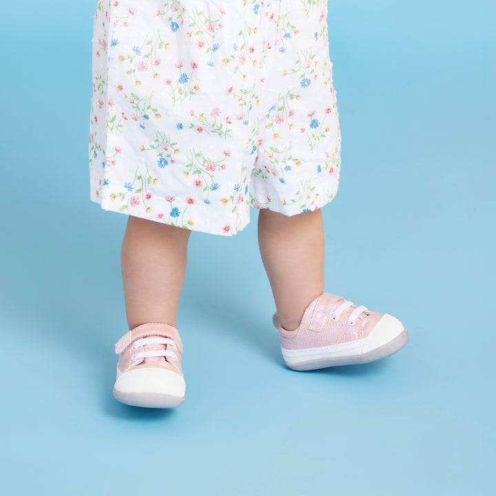 See Kai Run Stevie Mini Sneaker - Pink Metallic