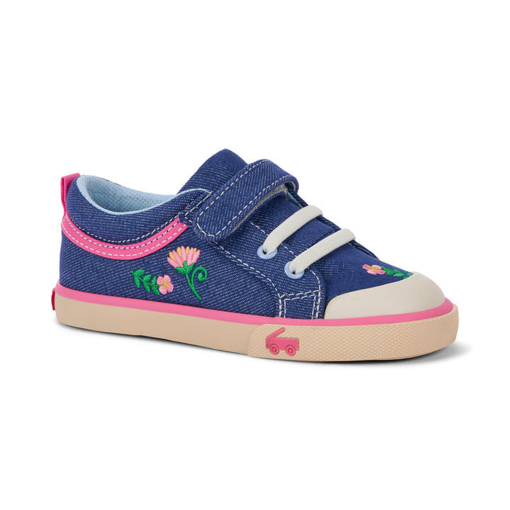 See Kai Run Kristin Sneaker - Blue Denim/Garden