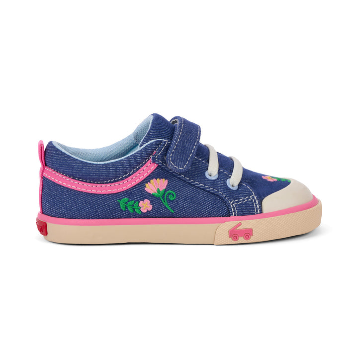 See Kai Run Kristin Sneaker - Blue Denim/Garden