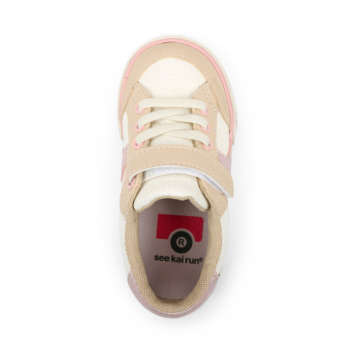 See Kai Run Connor Sneaker - White/Oatmeal