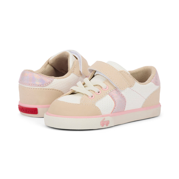 See Kai Run Connor Sneaker - White/Oatmeal