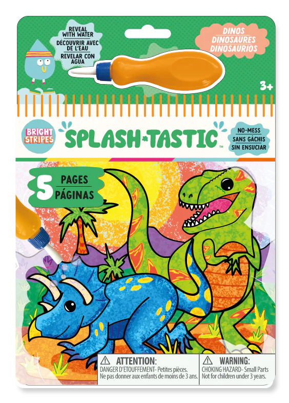 Bright Stripes Splash-Tastic Dinosaurs