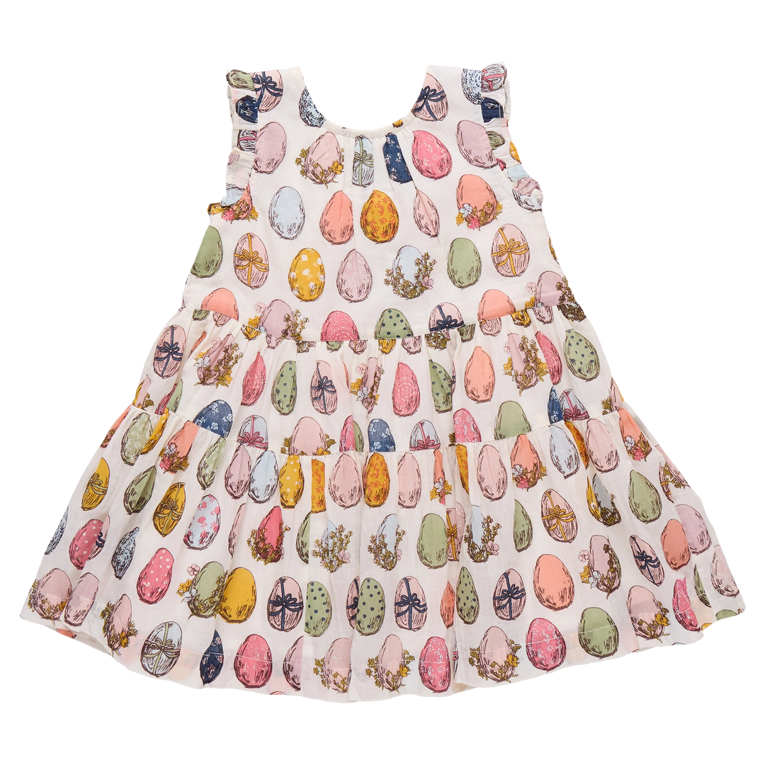 Pink Chicken Eloise Ruffle Dress - Multi Egg