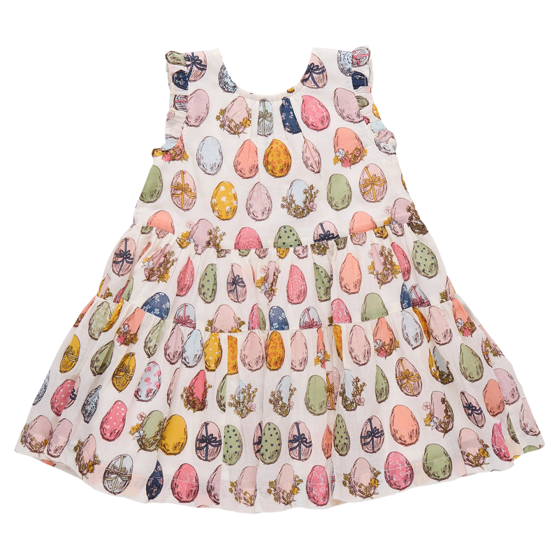 Pink Chicken Eloise Ruffle Dress - Multi Egg