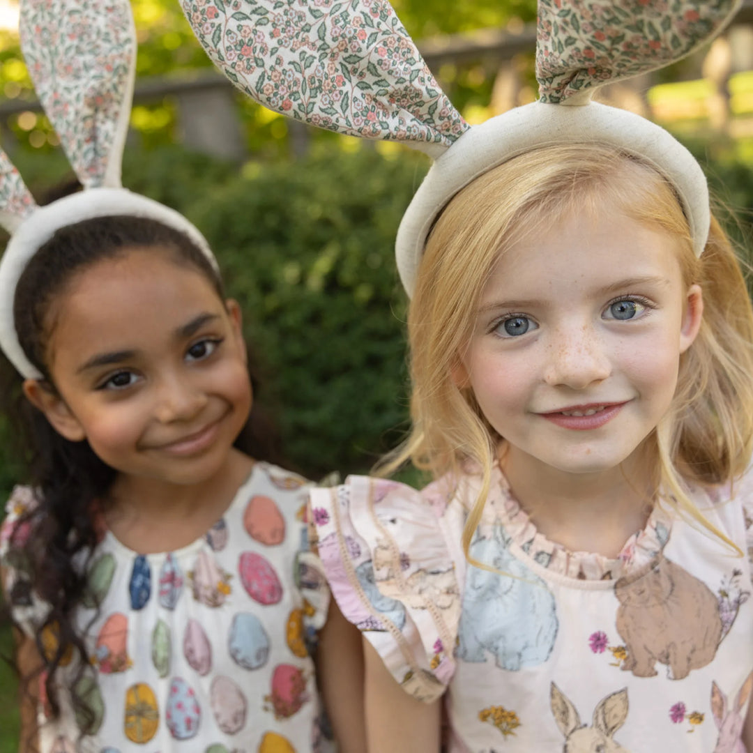 Pink Chicken Girls Jennifer Double Ruffle Dress - Vintage Bunny