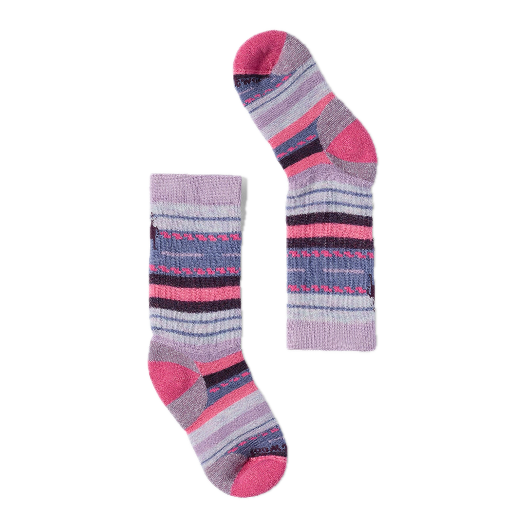 Smartwool Kids' Hike Margarita Crew Socks - Purple Dawn