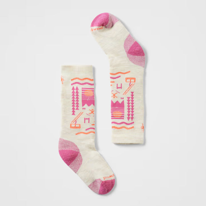 Smartwool Kids' Wintersport Ski Day Over The Calf Socks - Moon Beam