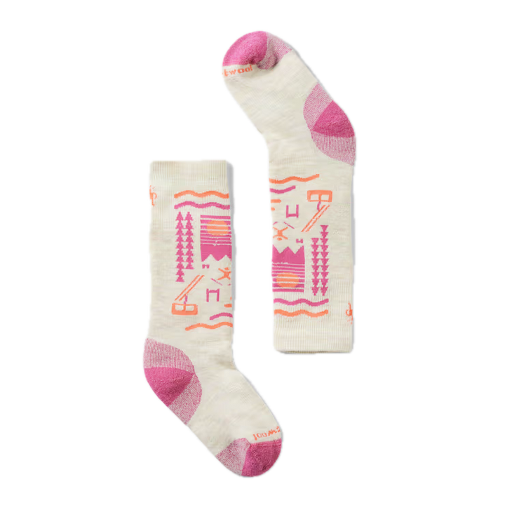 Smartwool Kids' Wintersport Ski Day Over The Calf Socks - Moon Beam