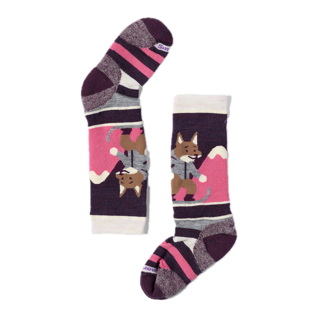 Smartwool Kids' Wintersport Fox Glade Over the Calf Socks - Moonbeam
