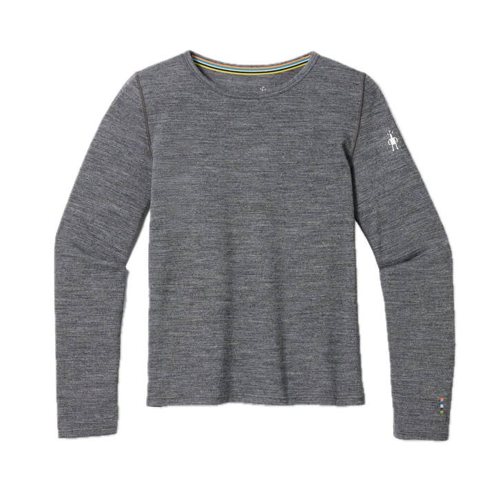 Smartwool Kids' Classic Merino Blend Base Layer Crew - Charcoal Heather