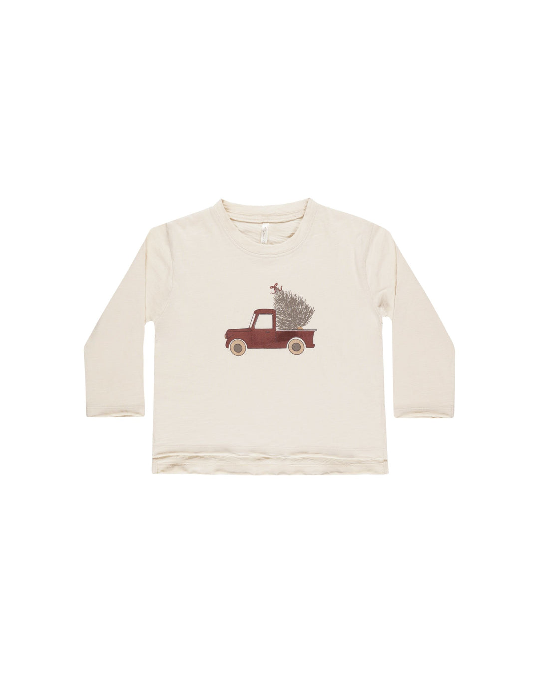 Rylee + Cru Raw Edge Long Sleeve Tee - Truck