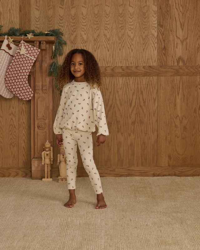 Rylee + Cru Spongey Knit Set - Ruby Ditzy