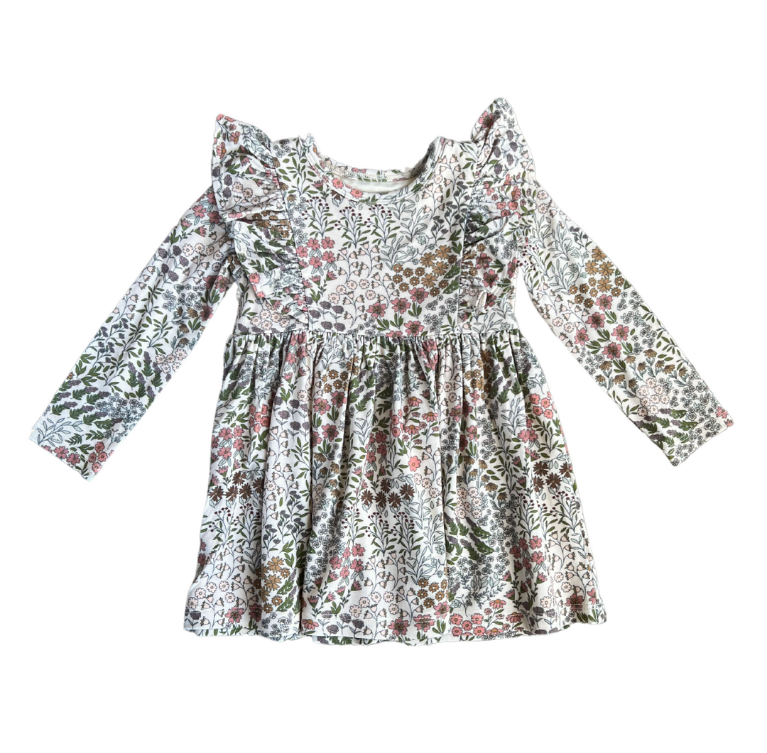 Babysprouts Ruffle Dress - Winter Floral