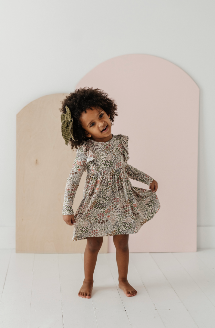 Babysprouts Ruffle Dress - Winter Floral