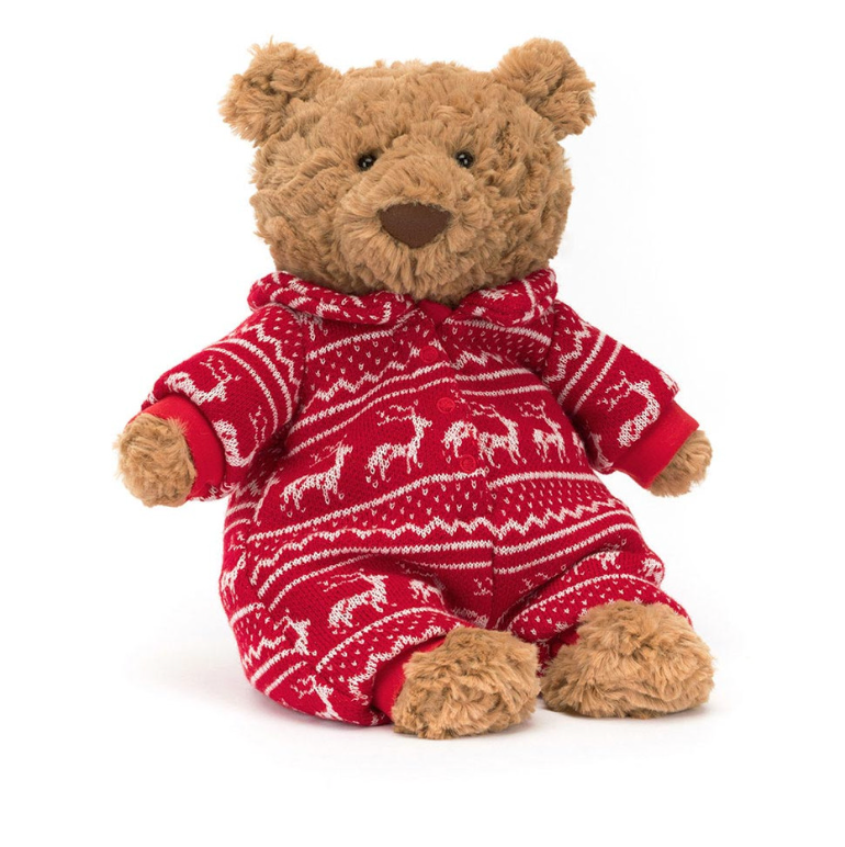 Jellycat Bartholomew Bear Winter Pajamas