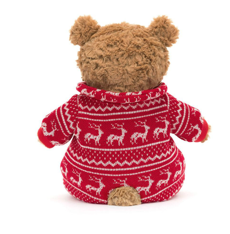 Jellycat Bartholomew Bear Winter Pajamas