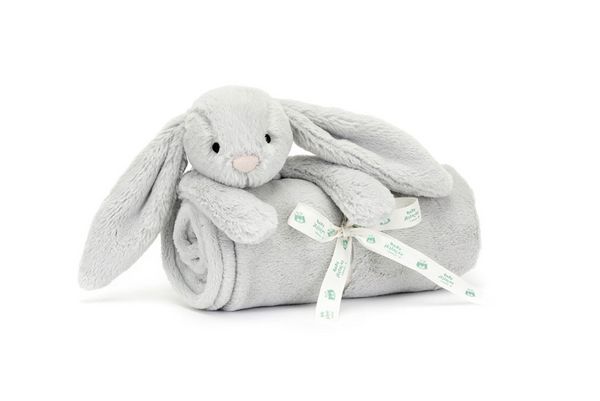 Jellycat Bashful Bunny Blankie - Silver – Hopscotch Kids