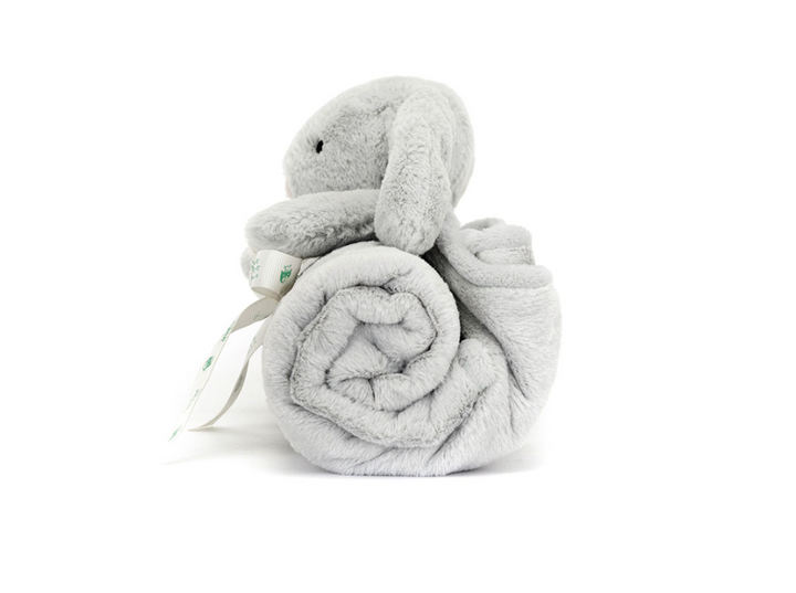 Jellycat Bashful Bunny Blankie - Silver