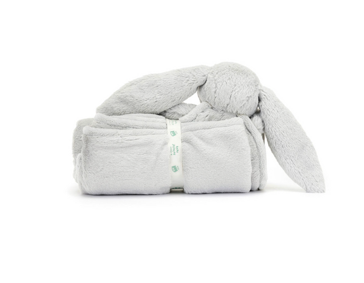 Jellycat Bashful Bunny Blankie - Silver