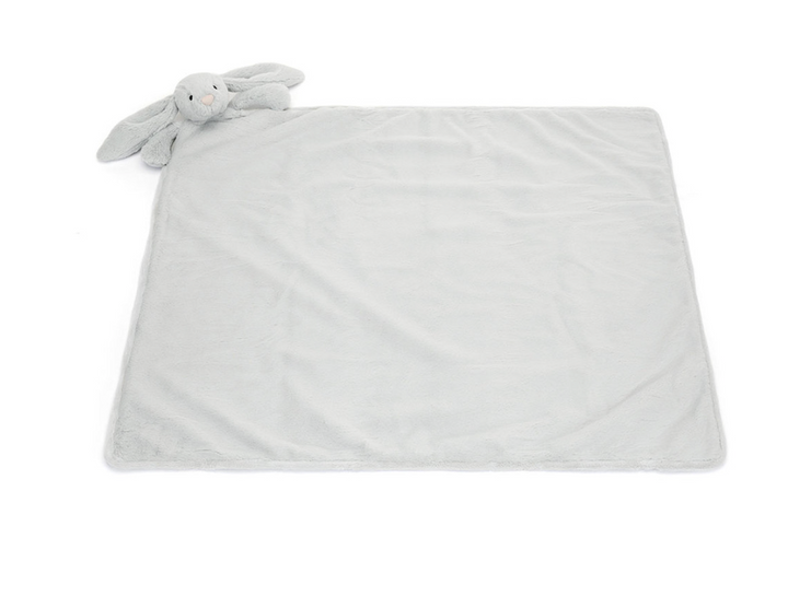 Jellycat Bashful Bunny Blankie - Silver