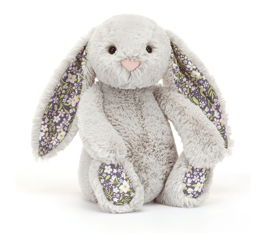 Jellycat Blossom Grey Bunny 'Bloom' - Medium
