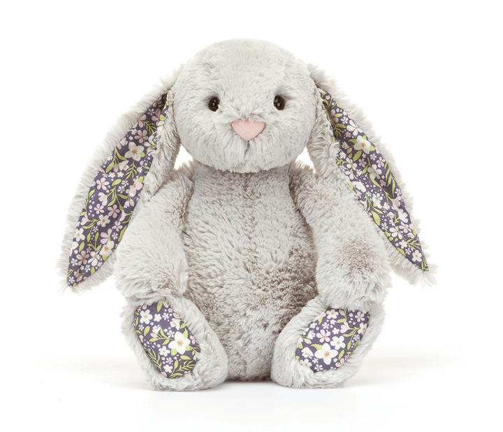 Jellycat Blossom Grey Bunny 'Bloom' - Medium
