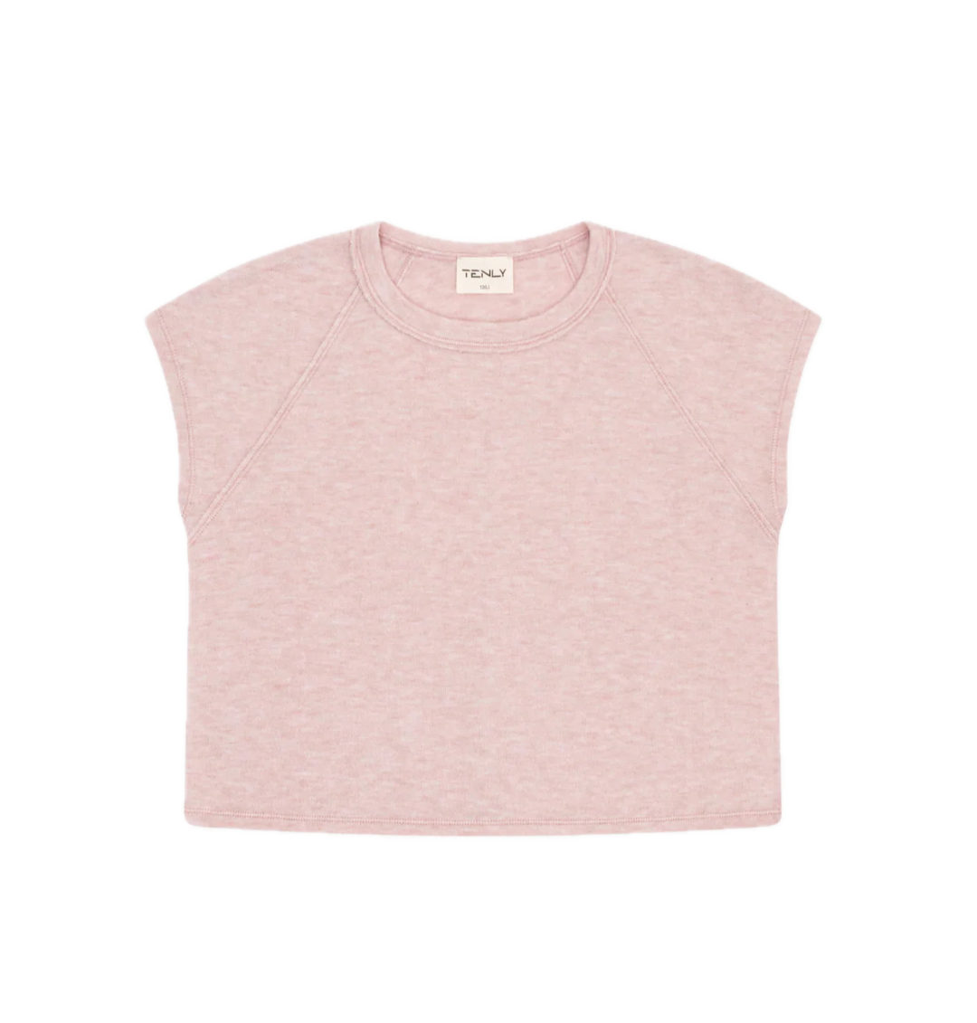 Tenly Hacci Jersey Daily Short Sleeve Tee - Moscato