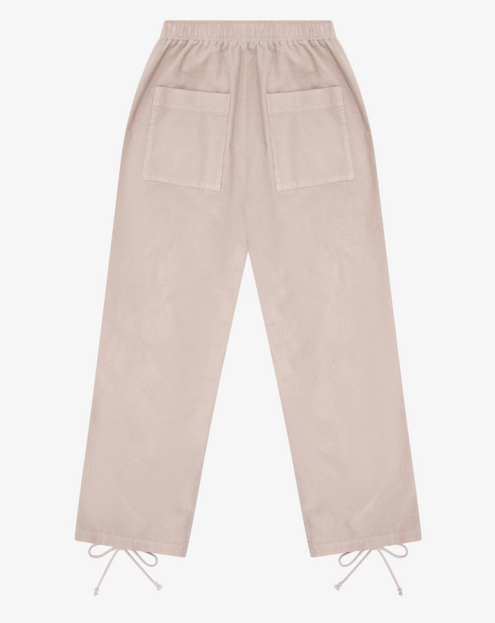 Tenly Corduroy Utility Ruched Pant - Soy Latte