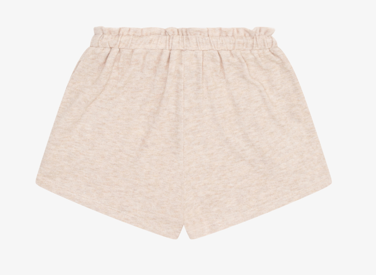 Tenly Hacci Jersey High Waisted Shorts - Latte