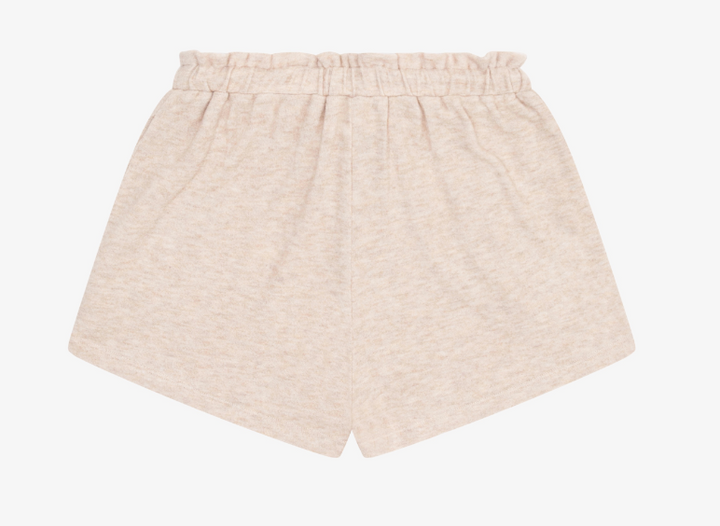 Tenly Hacci Jersey High Waisted Shorts - Latte