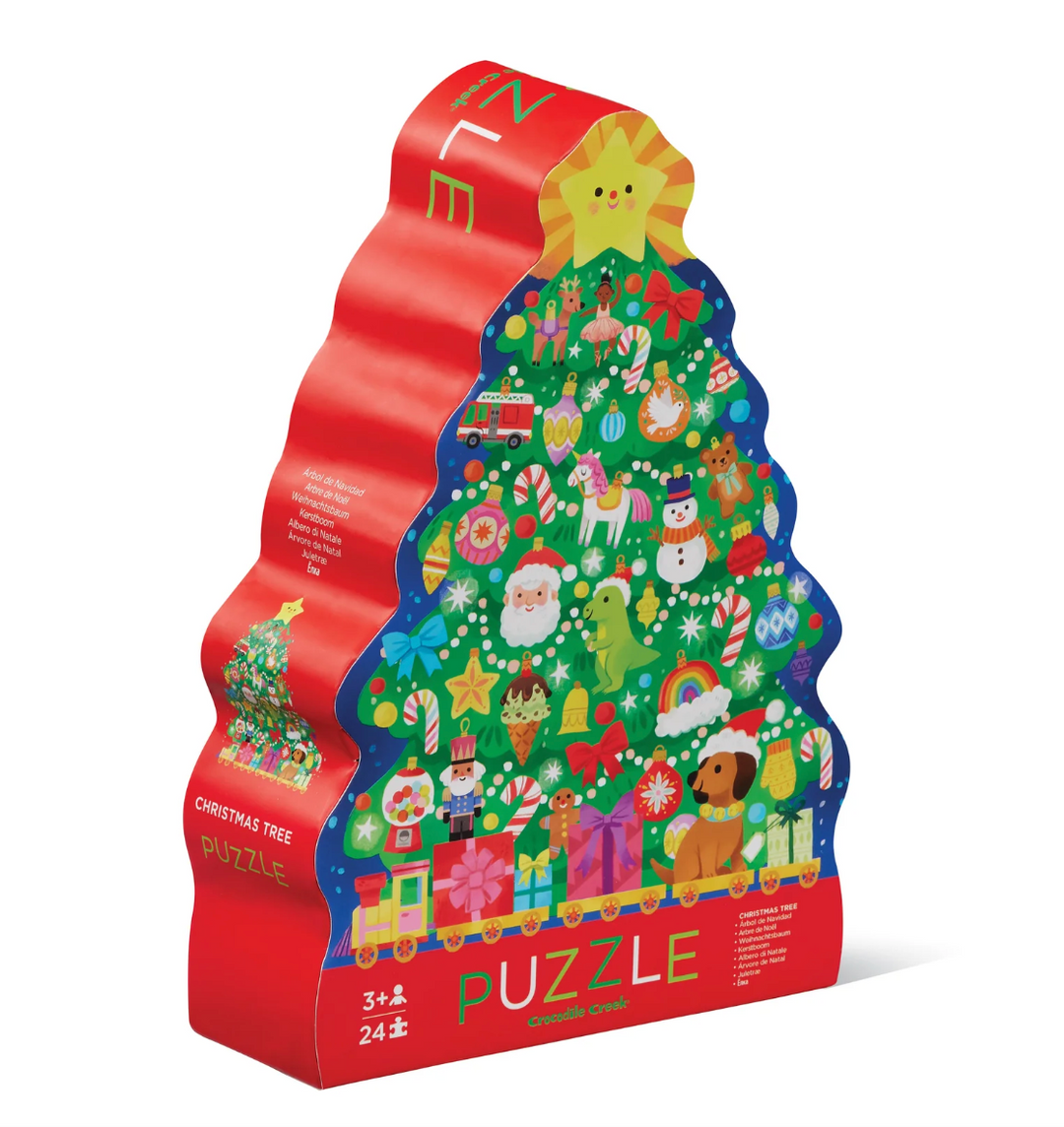 Crocodile Creek 24-Piece Puzzle - Christmas Tree
