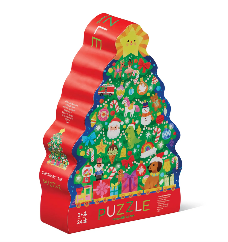 Crocodile Creek 24-Piece Puzzle - Christmas Tree