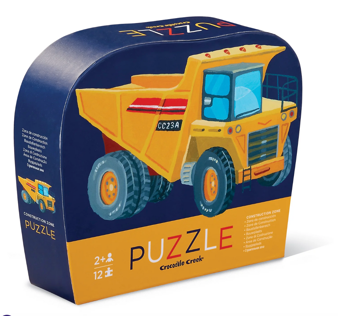 Crocodile Creek 12-Piece Mini Puzzle - Construction Zone
