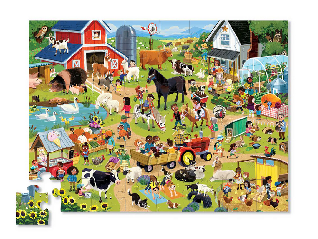 Crocodile Creek 48-Piece Puzzle - Day at the Farm